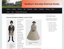 Tablet Screenshot of goulbournhistoricalsociety.org